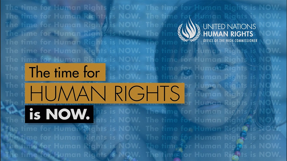 UN Human Rights 75 years of the declaration of independence.